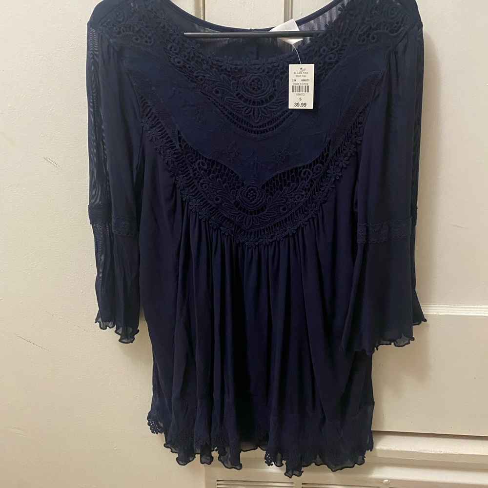 Dark navy blouse